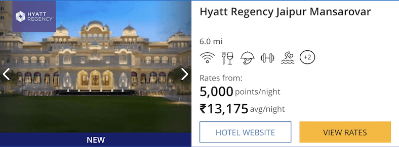 Hyatt Regency Jaipur Mansarovar Redemption