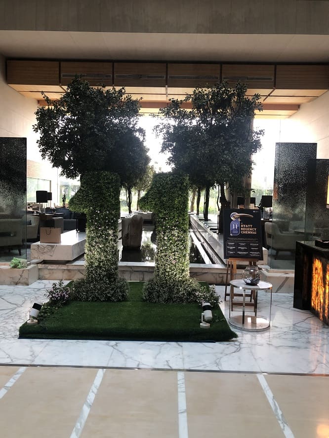 Hyatt Regency Chennai 11 Years Anniversary Decorated Lobby