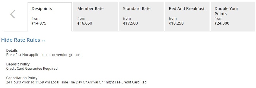 Hyatt Leverage Rate - Hyatt Centric Bangalore