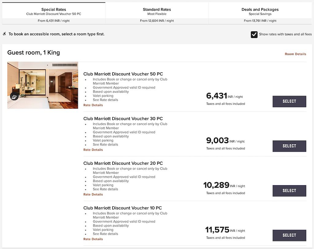 Club Marriott Rates - Use it for cheaper stays