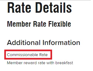 Commissionable Rate